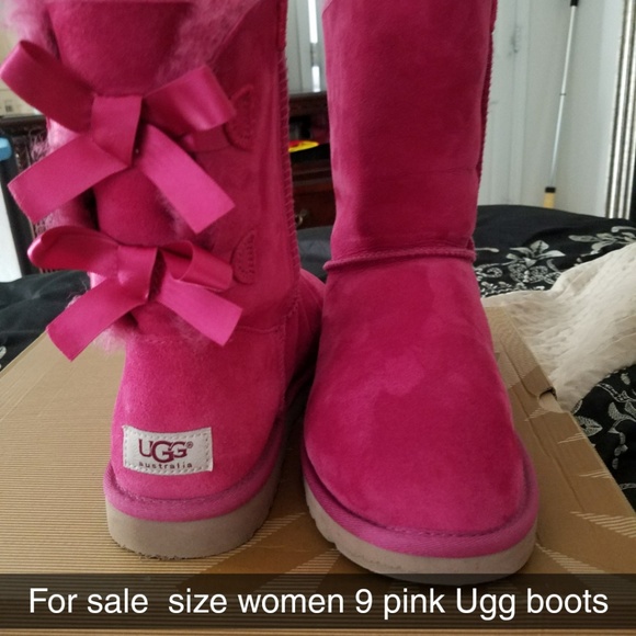 ladies pink ugg boots